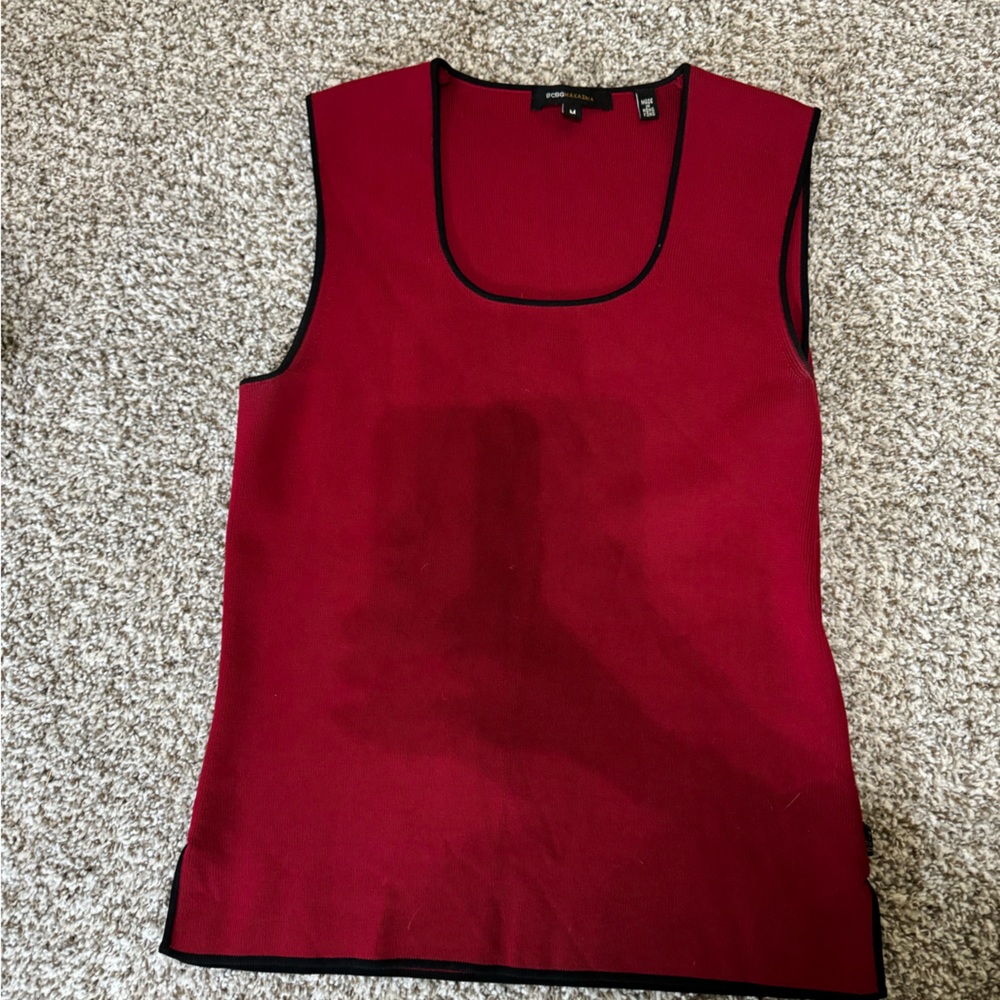 bcbgmazaxria red tank shirt
